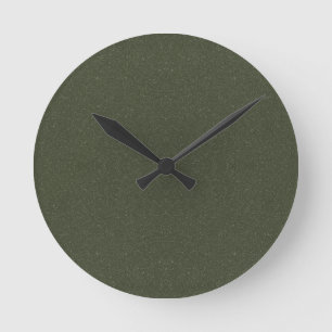 Moss Green texturierte Wall-Uhr Runde Wanduhr