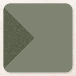 Moss Green Triangle Accent - Paper Untersetzer
