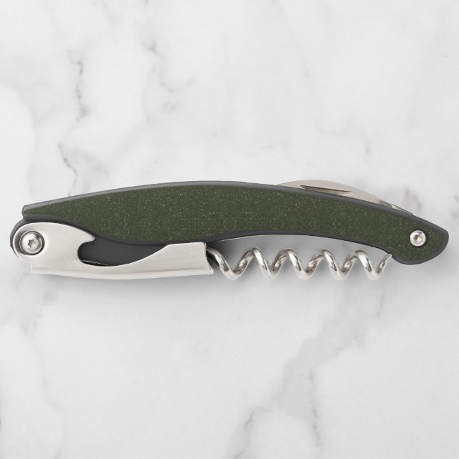 Moss Green Waiter's Corkschraube - Anpassbar Kellnermesser (Vorderseite)