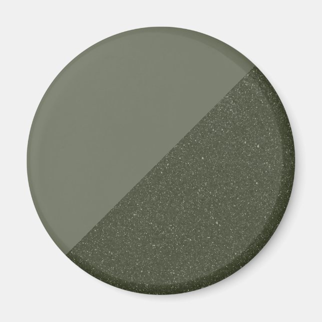Moss Green Zwei-Tone-Custom-Magnet Magnet (Vorne)