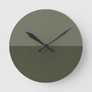Moss Green Zwei-Tone-Wall-Uhr - kundenspezifischer Runde Wanduhr