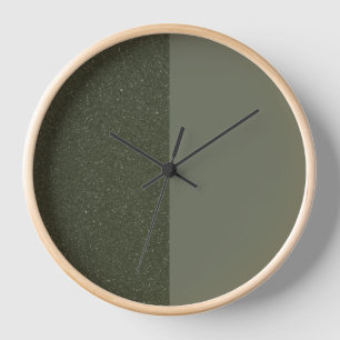 Moss Green Zwei-Tone-Wandklemme - individuell eins Uhr