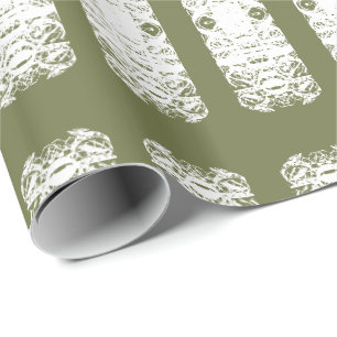 Moss Grün und Weiß Geschenkpackung für jede Feier Geschenkpapier