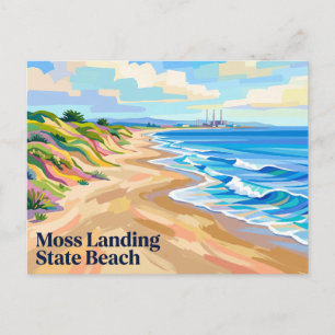 Moss Landing State Beach Kalifornien Postkarte