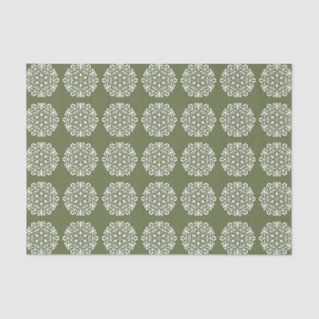 Moss Mandala Seidenpapier (Vorderseite)
