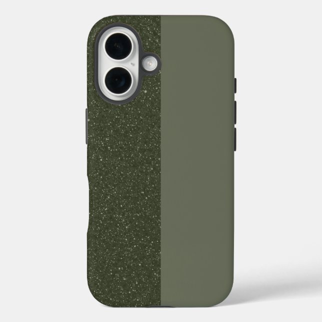 Moss Split iPhone 16 Fall - Matte & Speckled Case-Mate iPhone Hülle (Rückseite)