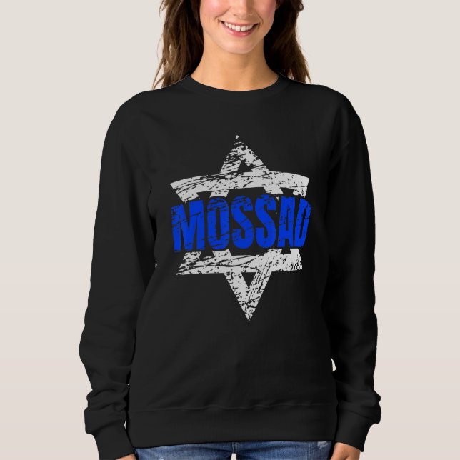 Mossad Israel Israeli Secret Service Tel Aviv Meno Sweatshirt (Vorderseite)