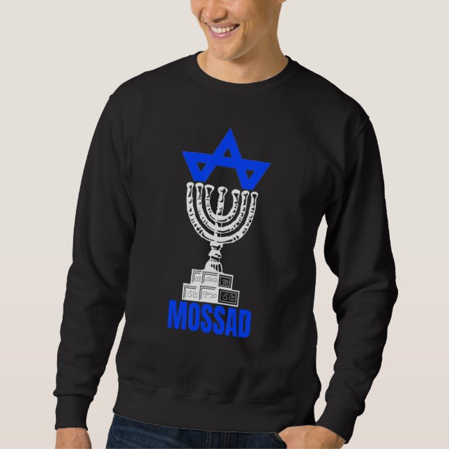 Mossad Israel Israeli Secret Service Tel Aviv Meno Sweatshirt (Vorderseite)