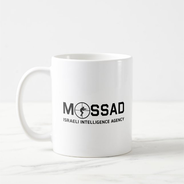 Mossad - Israelische Nachrichtenagentur - IDF Kaffeetasse (Links)