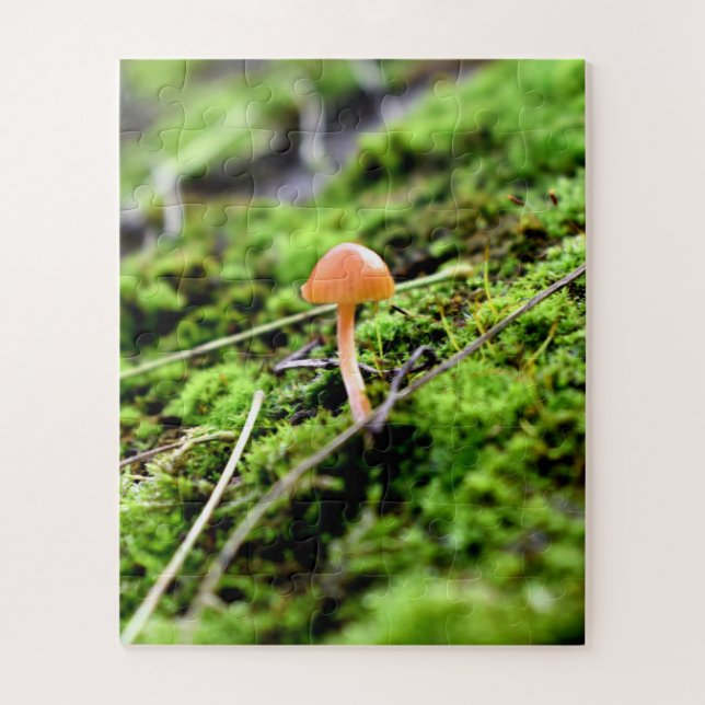 Mosses und Lichens mit winzigen Mushroom Puzzle (Vertikal)