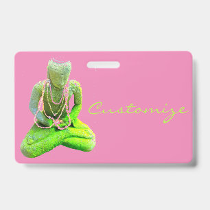 Mossiger grüner Buddha meditiert Thunder_Cove Ausweis