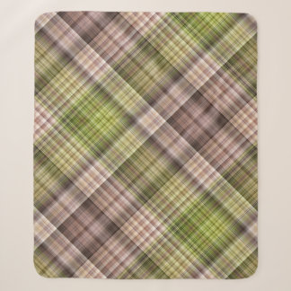 Mossy Bark Brown und Green Kariert Sherpadecke