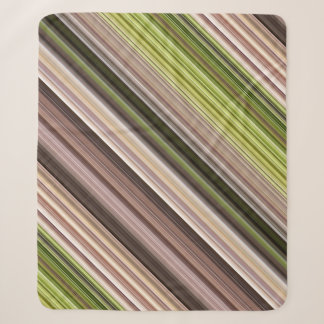 Mossy Bark Brown und Green Strip Sherpadecke