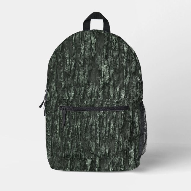 Mossy Bark Camouflage Bedruckter Rucksack (Vorderseite)