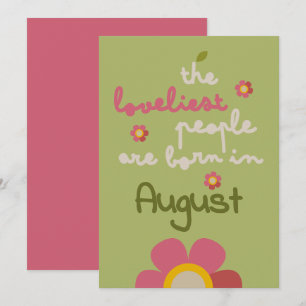 MOSSY BLOOM - Birthday Floral Einladungskarte