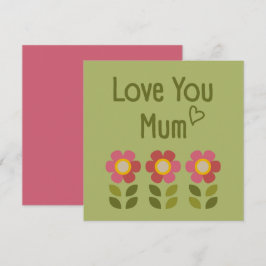 MOSSY BLOOM - Mother's Day Floral Invitation Card Einladung