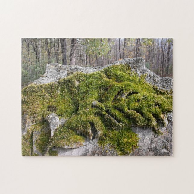 Mossy Broken Headstone Puzzle (Horizontal)