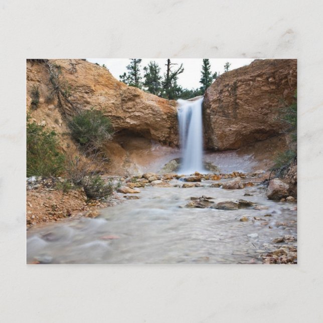 Mossy Cave Waterfall Postkarte (Vorderseite)