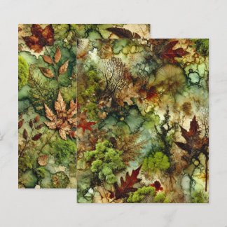 Mossy Fall Forest Alcohol Tinte Buch