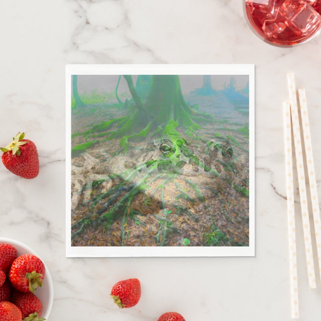 Mossy Frog Serviette (Beispiel)