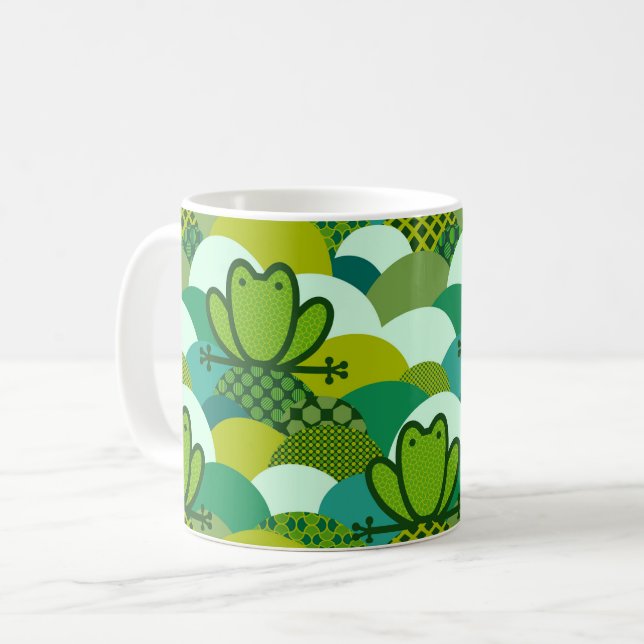 Mossy Frosch Kaffeetasse (Vorderseite Links)