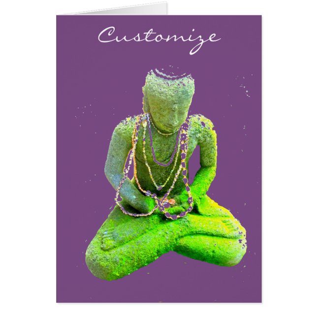 Mossy Green Buddha meditiert Thunder_Cove (Vorne)