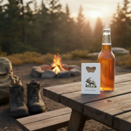 Mossy Moose Wildlife Portrait, kundenspezifisch Geldbeutel Flaschenöffner