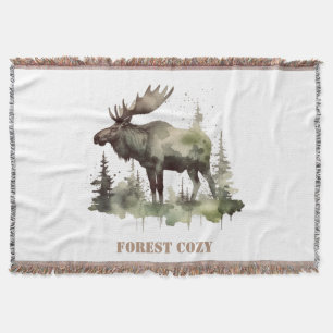 Mossy Moose Wildlife-Porträt, individuell Decke