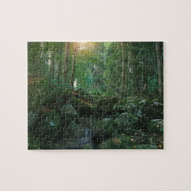 Mossy Woodland Stream Puzzle (Horizontal)