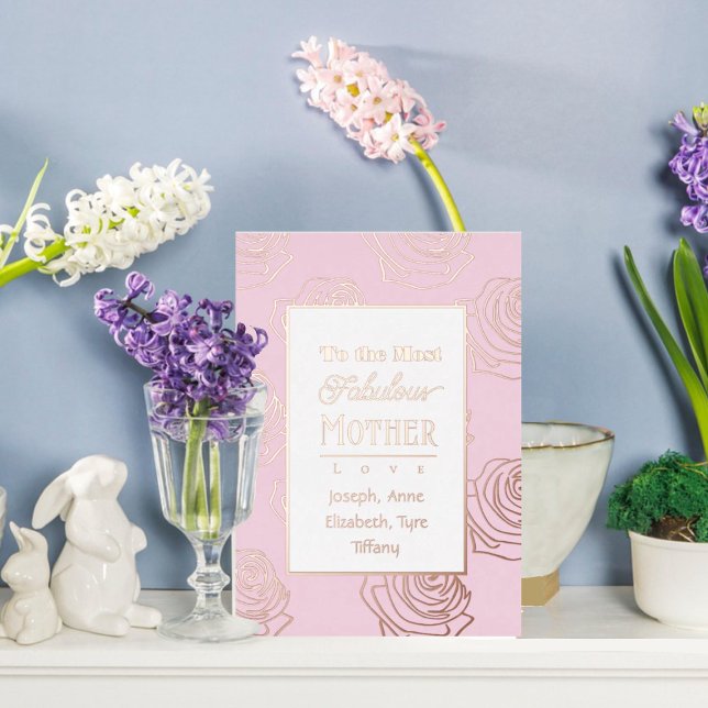Most Fabulous Mother Pink Folieneinladung (Von Creator hochgeladen)