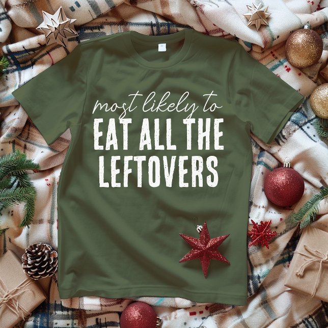 Most Likely To Custom Funny Christmas Family T-Shirt (Von Creator hochgeladen)