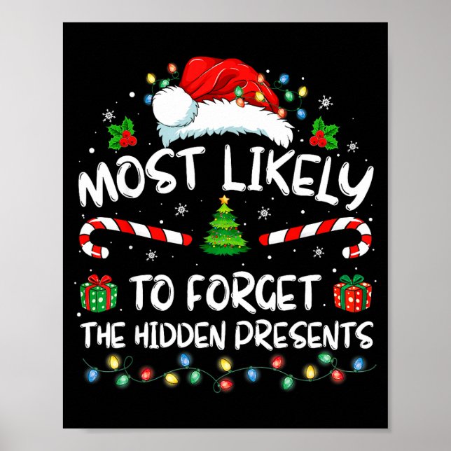 Most Likely To Forget The Hidden Family Christmas  Poster (Vorne)