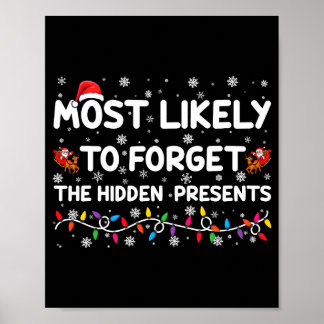 Most Likely To Forget The Hidden Xmas Poster