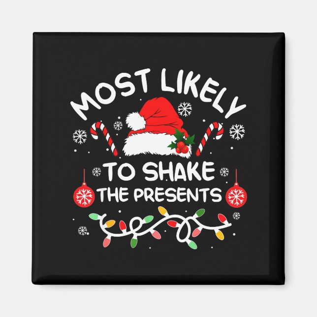 Most Likely To Shake The Xmas Family Matching 2025 Magnet (Vorne)