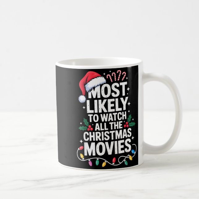 Most Likely Watch All Christmas Movies Lovers Humo Kaffeetasse (Rechts)