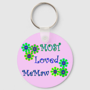 "Most Loved MeMaw" Muttertagspenden Schlüsselanhänger