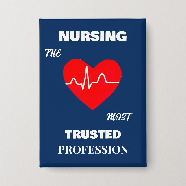 Most Trusted Profession Nurse Rectangle Button (Vorderseite)