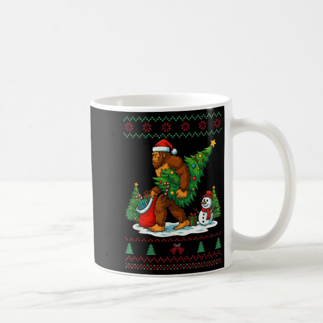 Most Wonderful Christmas Bigfoot Christmas Tree Li Kaffeetasse (Rechts)