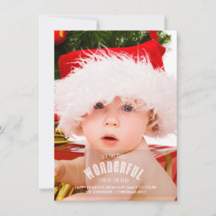 Most Wonderful Time Full Page Foto Card Feiertagskarte