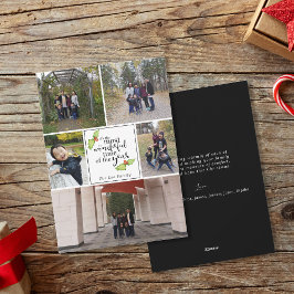 Most Wonderful Time of the Year Family Foto Feiertagskarte