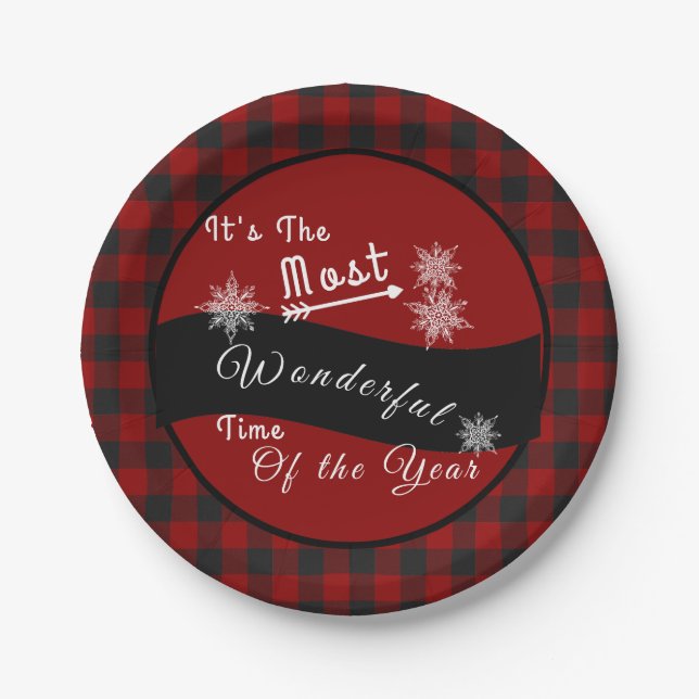 Most Wonderful time Pappteller (Vorderseite)