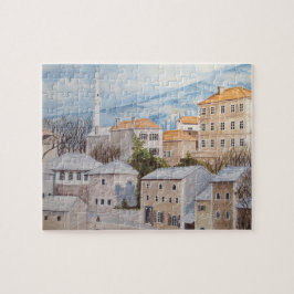 Mostar, Bosnien - Akrylenmalerei Puzzle