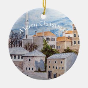 Mostar Bosnien Townscape Malerei Keramikornament