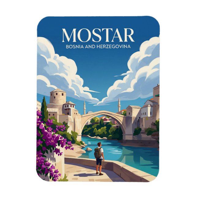Mostar Bosnien und Herzegowina Magnet (Vertikal)