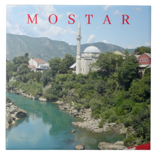 Mostar Moschee View Keramik Fliesen
