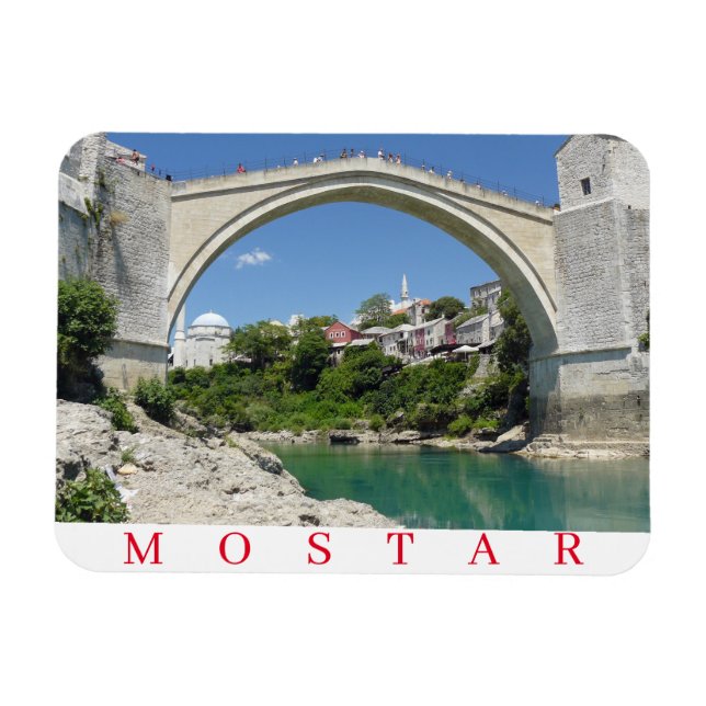 Mostar Old Bridge Kühlschrankmagnet Magnet (Horizontal)