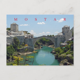 Mostar Old Bridge View Postkarte
