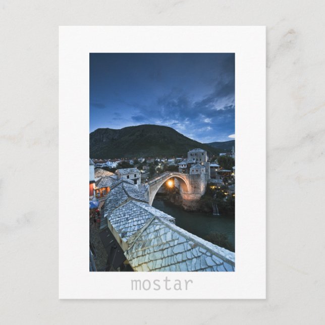 Mostar Postkarte (Vorderseite)