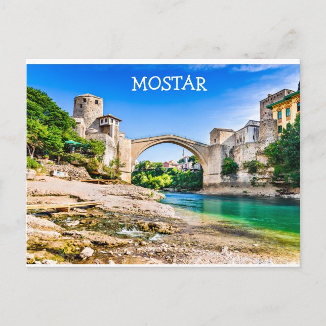 Mostar Postkarte (Vorderseite)