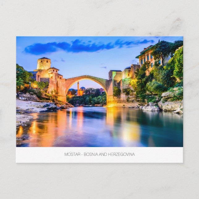 Mostar Postkarte aus Bosnien und Herzegowina (Vorderseite)